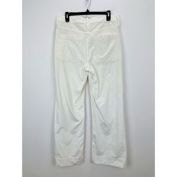 NEW J.Crew Tall Wide Leg Velvet Sailor Trouser High Waist Preppy Ivory US 30 - Picture 8 of 13